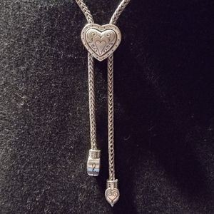 Brighton ladies silver bolo necklace